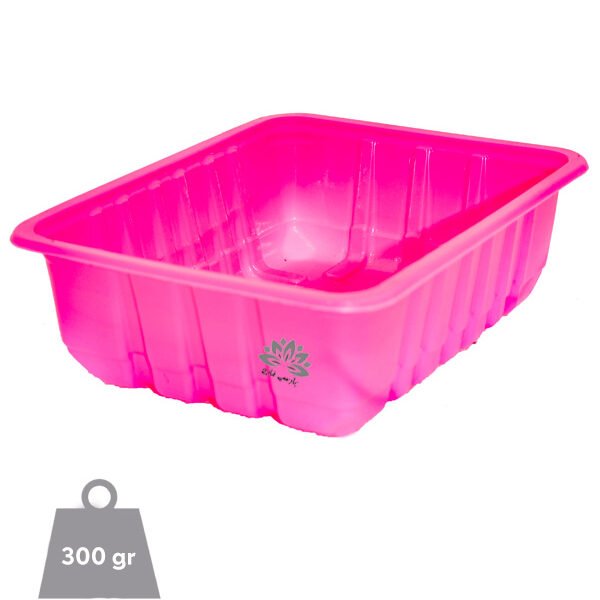ظرف بسته بندی قارچ اسلایس 300 گرمی پلی پروپیلن PP