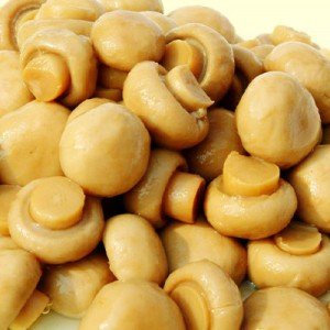 قارچ کنسرو و بلنچ شده