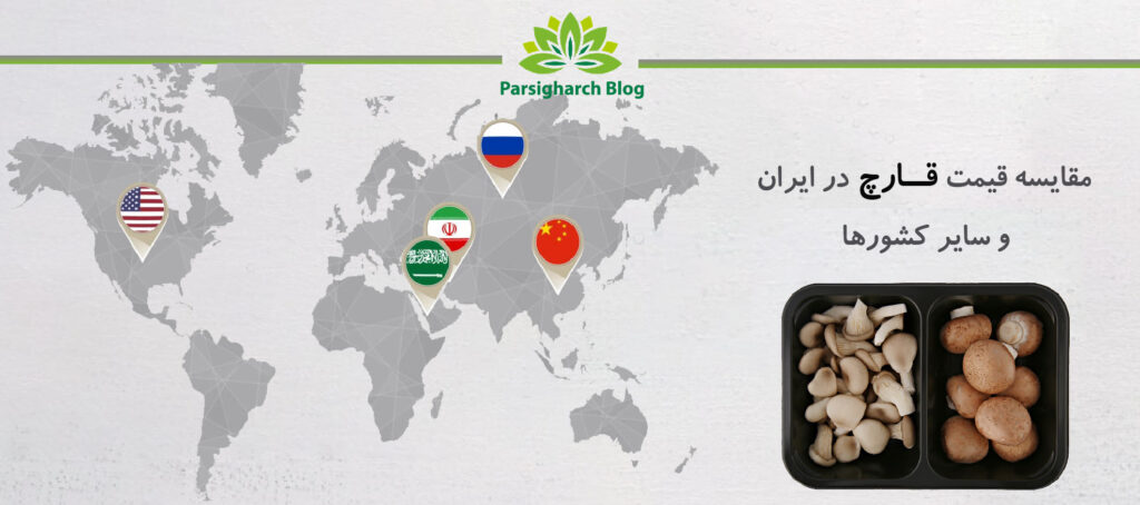 قیمت قارچ در ایران و سایر کشورها